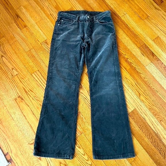 7 FOR ALL MANKIND Womens Bootcut Suede Soft Grey Size 30 Pants Boho - Picture 1 of 6